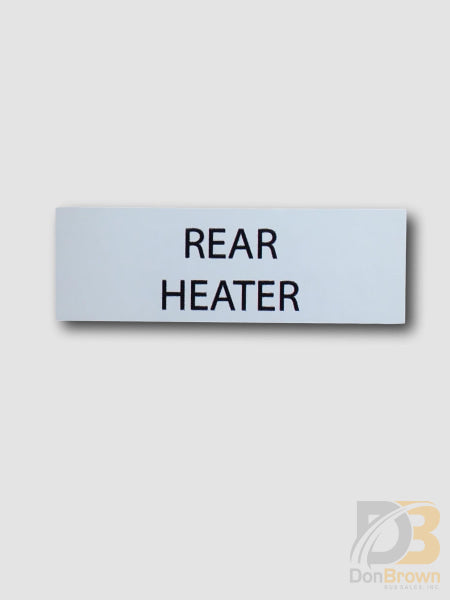 Starcraft Ih-rh Rear Heater Switch Decal